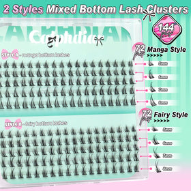calphdiar Bottom Lashes manga style close-up