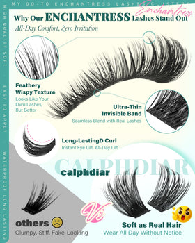 calphdiar Enchantress Lash Clusters Kit in packaging