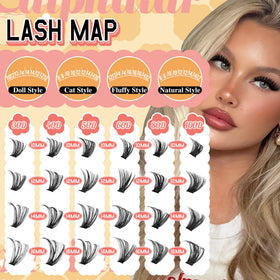calphdiar Lash Clusters Kit 30D-100D product components laid out
