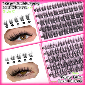 calphdiar Wispy Lash Clusters 220pcs fairy wispy style