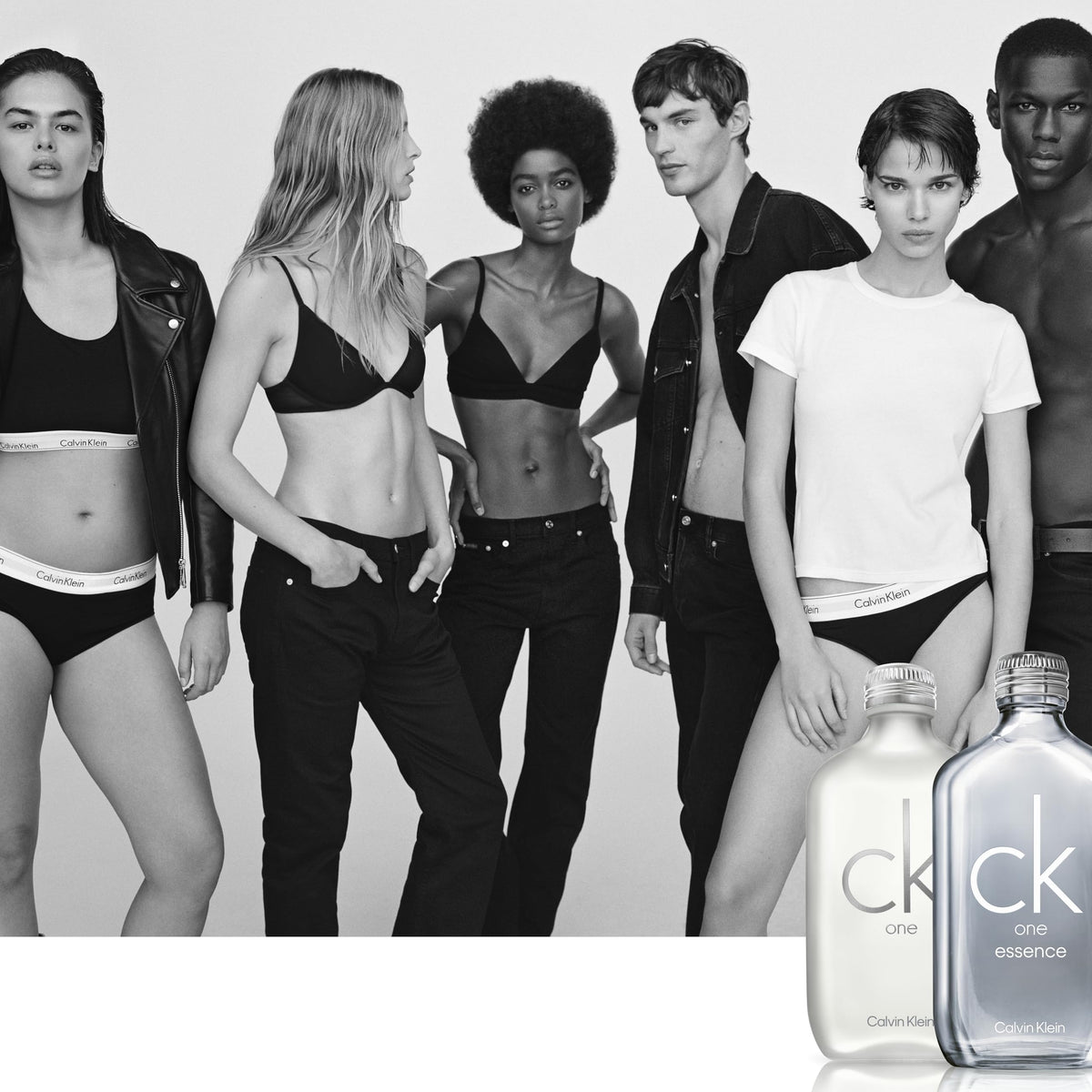 Calvin Klein CK One Eau de Toilette bottle on a vanity
