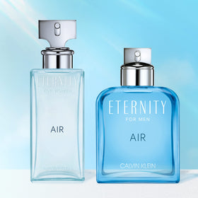 Calvin Klein Eternity Air Eau De Parfum with floral background