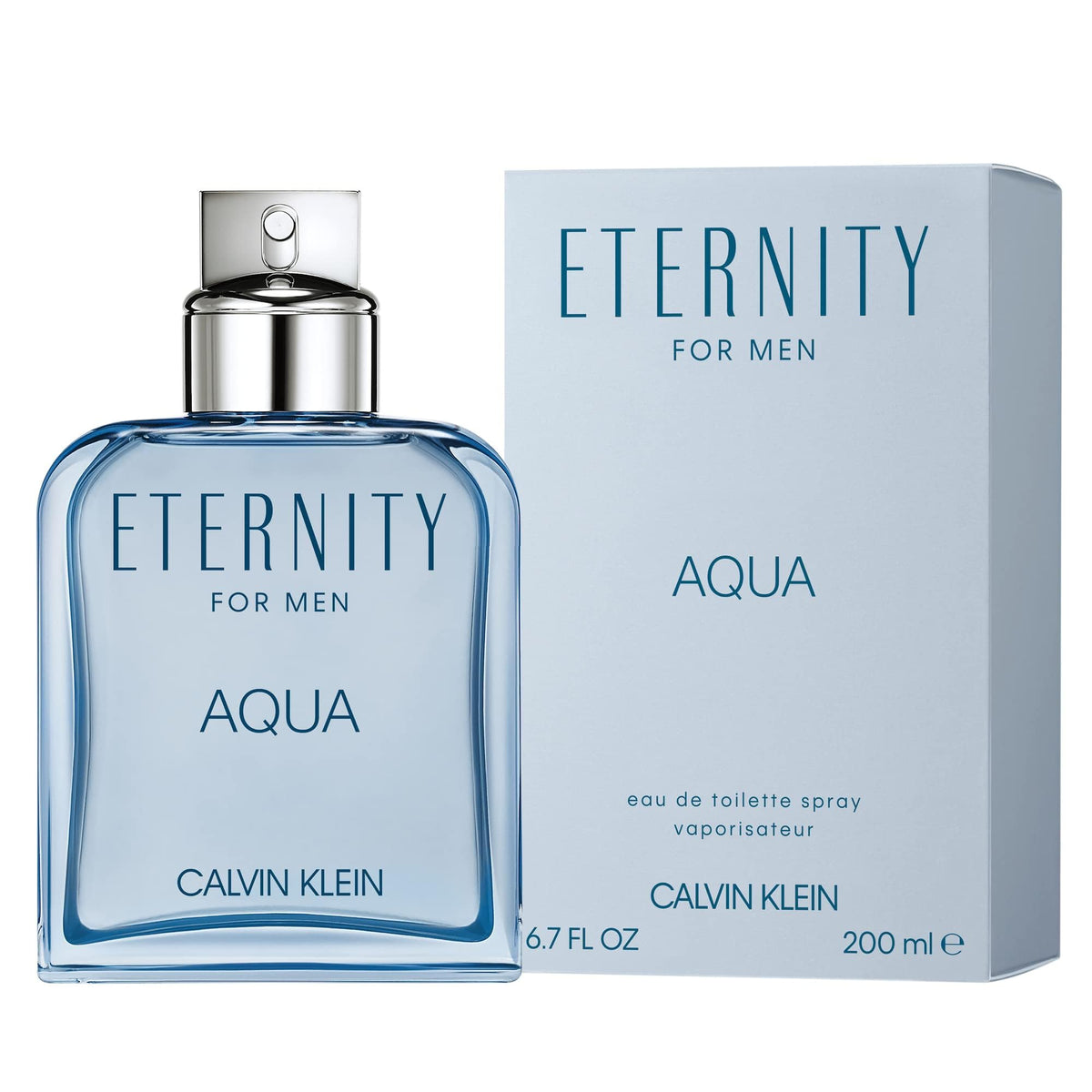Calvin Klein Eternity Aqua For Him Eau de Toilette bottle side view