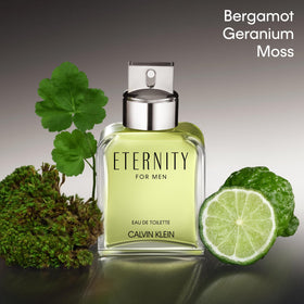 Calvin Klein Eternity For Men Eau de Toilette bottle side view