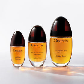Calvin Klein Obsession Eau de Parfum 1.7 fl oz with floral background