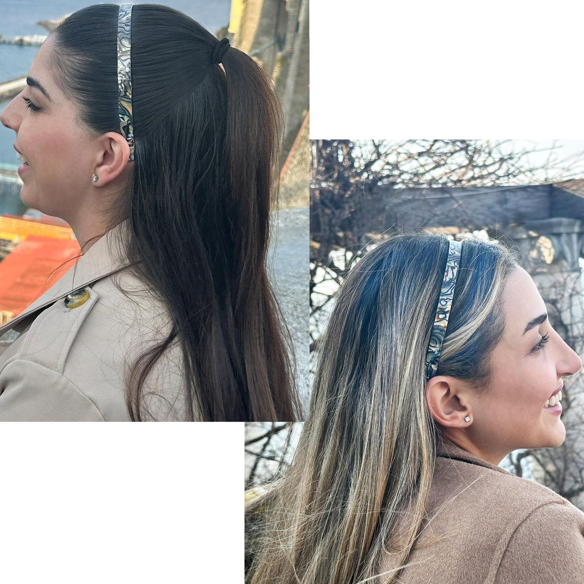 Camila French Headband showing strong hold grip