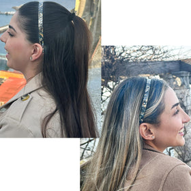 Camila French Headband showing strong hold grip