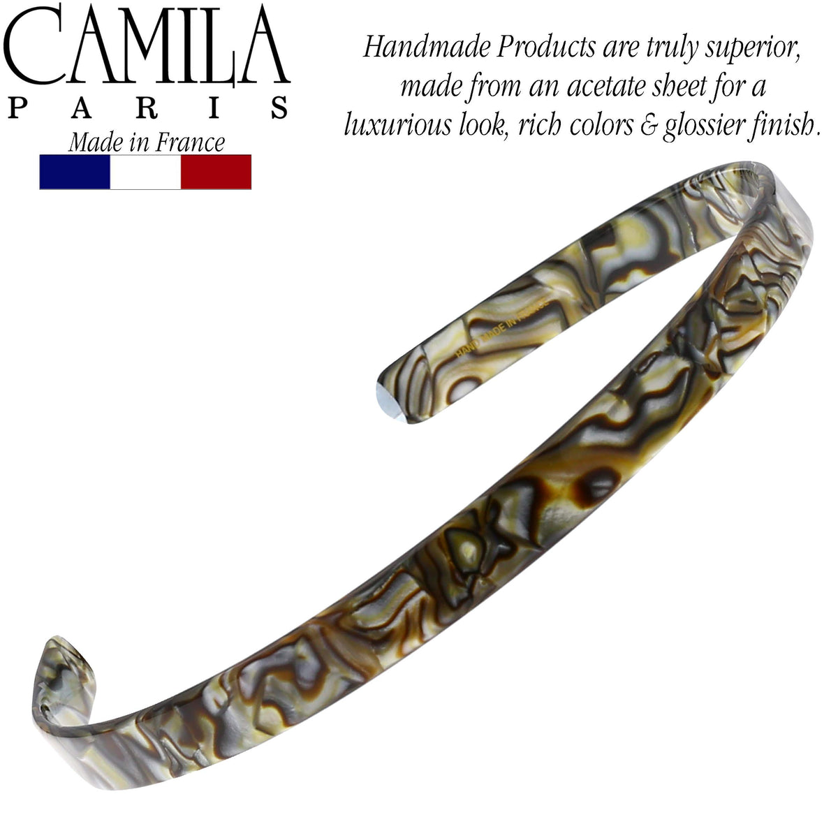 Camila French Headband worn by a woman outdoors