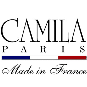 Camila Large Curved Side Comb on a hair styling table
