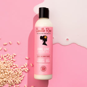 Camille Rose Curl Love Moisture Milk conditioner texture close-up