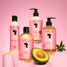 Camille Rose Curl Love Moisture Milk Leave-In Conditioner lifestyle scene