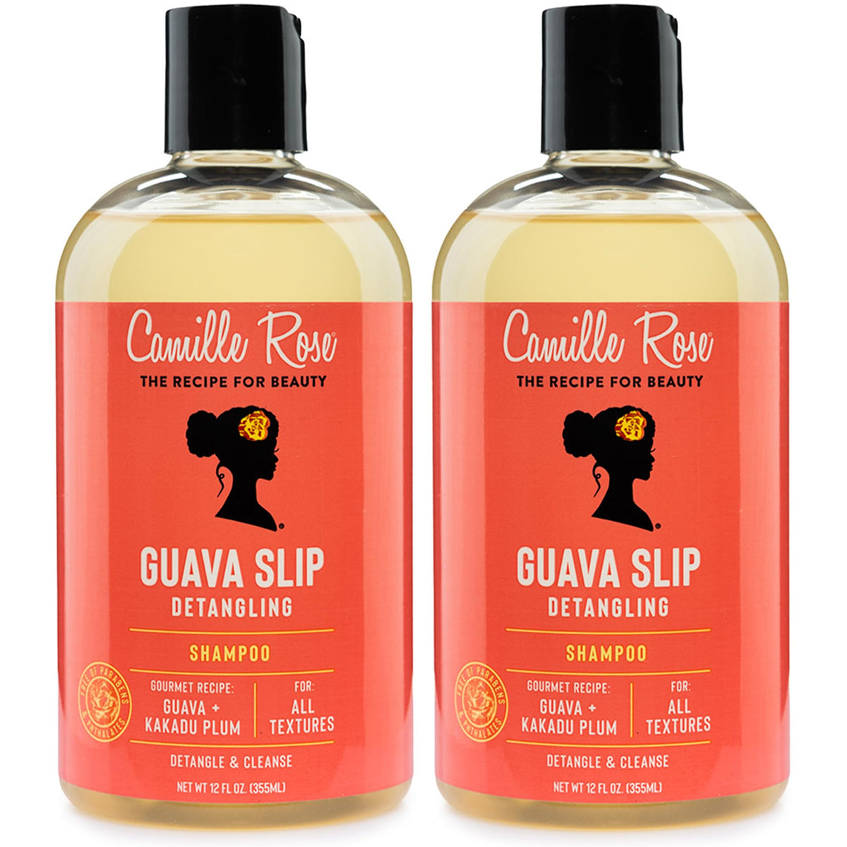 Camille Rose Guava Slip Shampoo 2-Pack front view