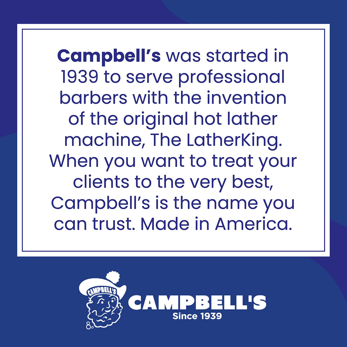 Campbell's Pre-Mixed Shave Cream 64oz with shaving tools