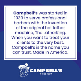 Campbell's Pre-Mixed Shave Cream 64oz with shaving tools