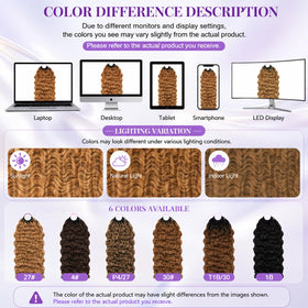 CanaryFly Burmese Curly Crochet Hair 16 Inch P4/27# Highlights installation process