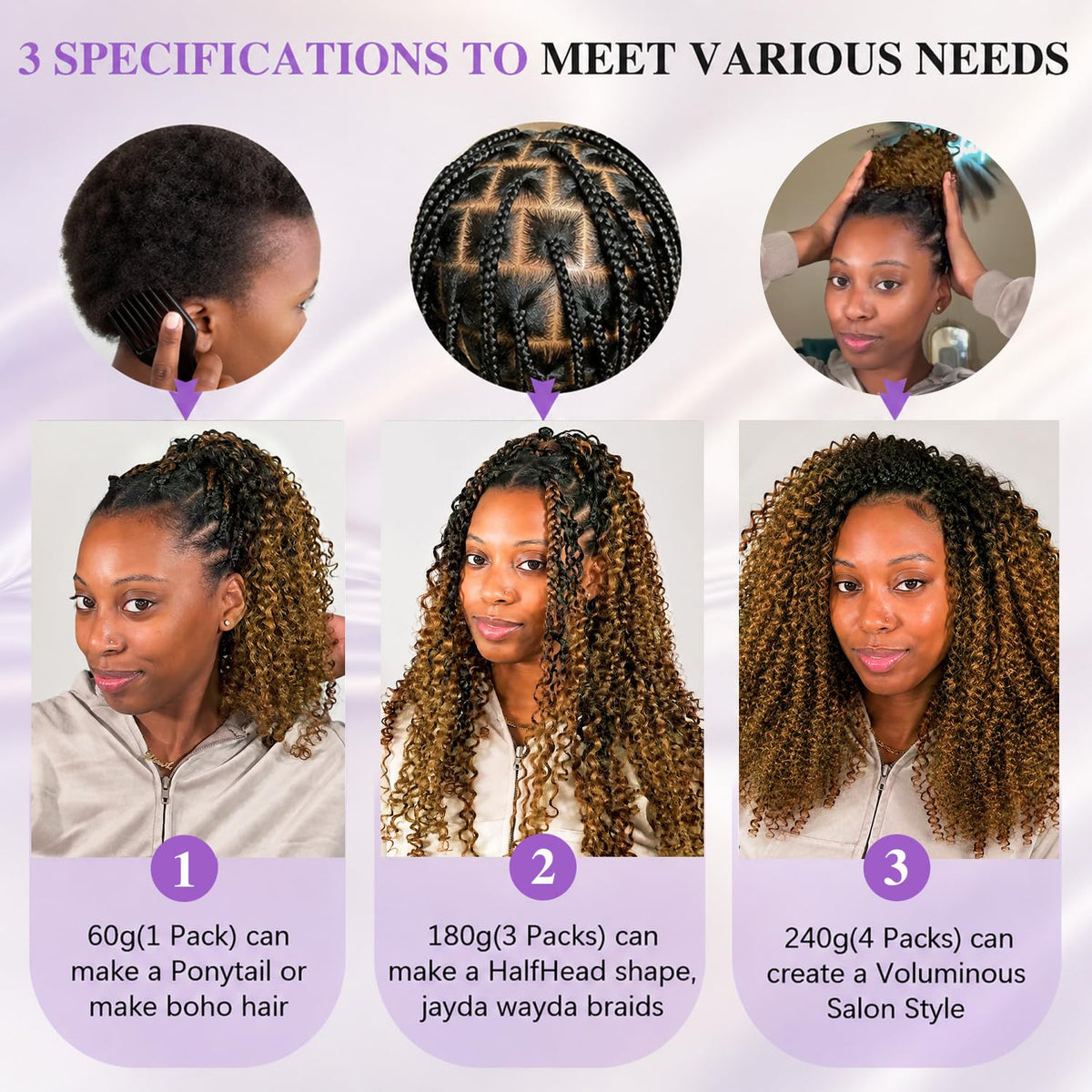 CanaryFly Burmese Curly Crochet Hair in chocolate brown