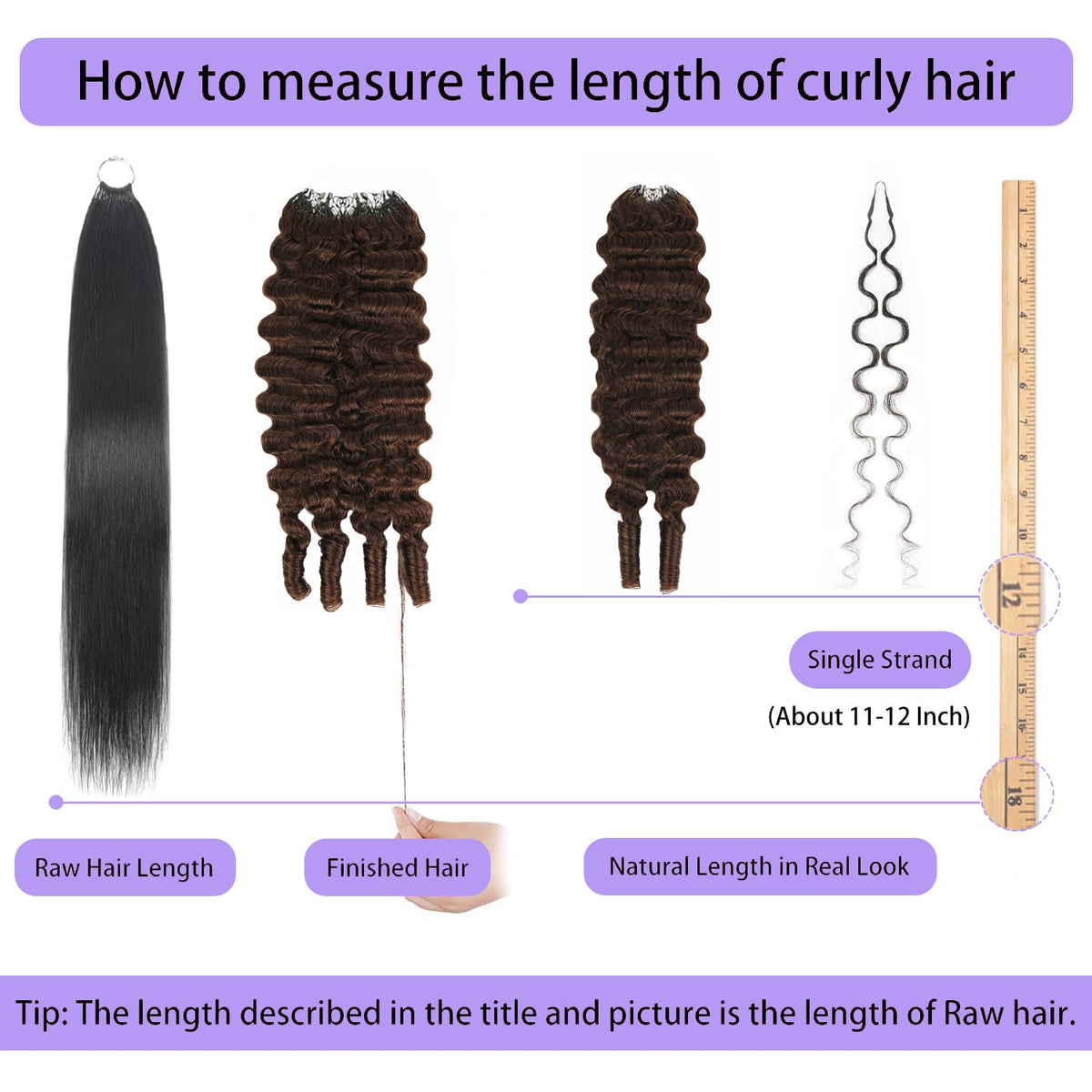 CanaryFly Chocolate Brown Burmese Curly Crochet Hair showing texture