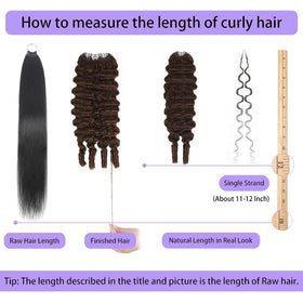 CanaryFly Chocolate Brown Burmese Curly Crochet Hair showing texture