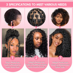 CanaryFly crochet hair extensions with crochet needle