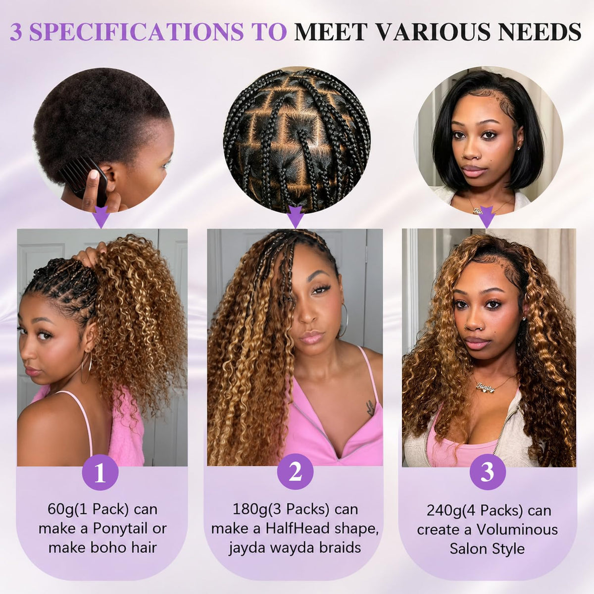 CanaryFly crochet hair in natural light showing colour blend