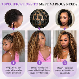 CanaryFly crochet hair in natural light showing colour blend