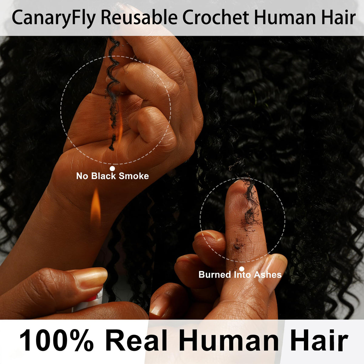 CanaryFly crochet hair packaging details