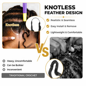 CanaryFly crochet hair packaging with accessories
