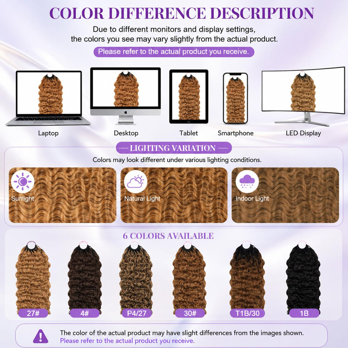 CanaryFly crochet hair strands laid out for styling