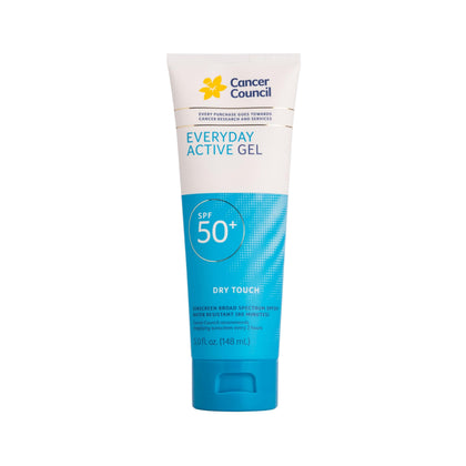 Cancer Council Everyday Active Gel Body Sunscreen SPF 50+ front view