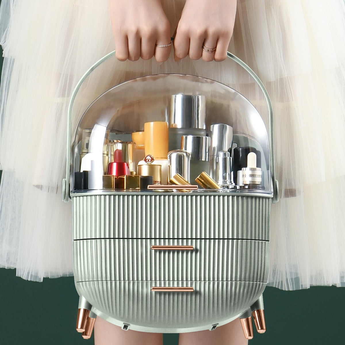 CANITORON Makeup Organizer brush storage section