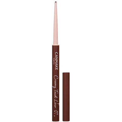 CANMAKE Creamy Touch Liner 1.5mm Slim Eyeliner Azuki Brown front view