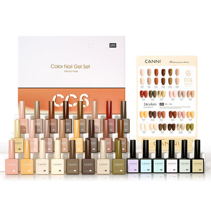 CANNI 30Pcs Hema-free Gel Nail Polish Set packaging front view