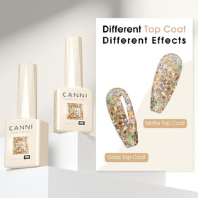 CANNI 9ml Broken Gold Glitter Gel Nail Polish packaging