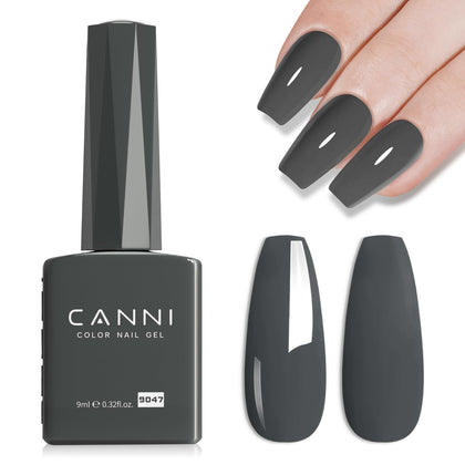 CANNI 9ml Gray Gel Nail Polish front view