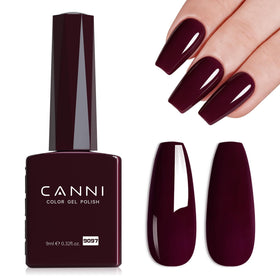 CANNI 9ml Maroon Red Purple Gel Nail Polish front view