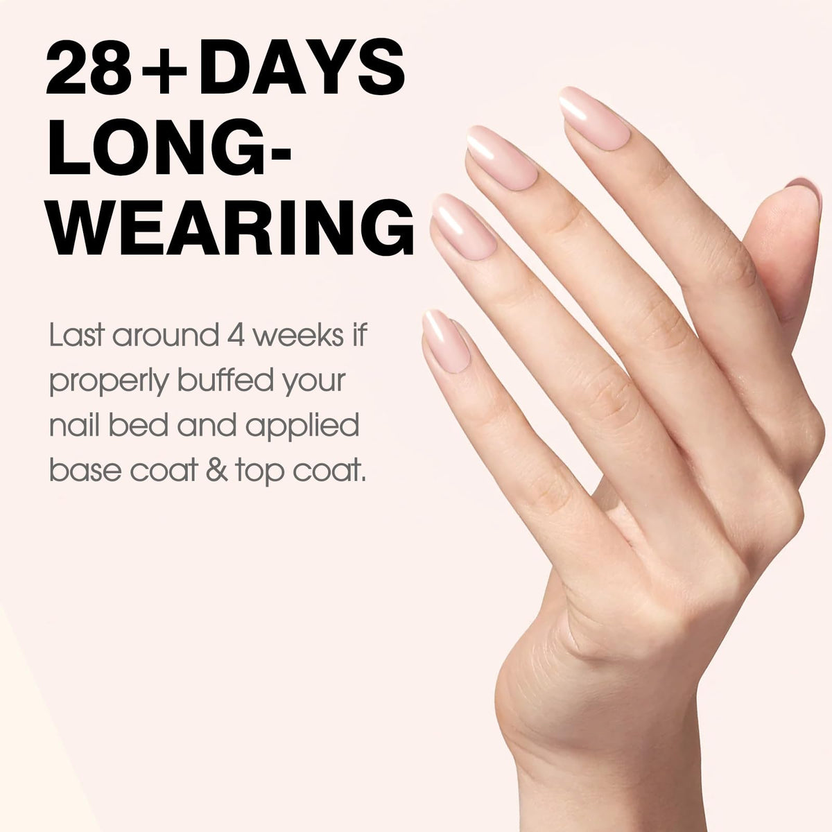 CANNI 9ml Nude Oyster Pink Gel Nail Polish applied on nails