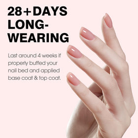 CANNI 9ml Nude Pink Jelly Gel Nail Polish applied on nails