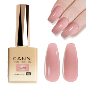 CANNI 9ml Nude Pink Jelly Gel Nail Polish front view
