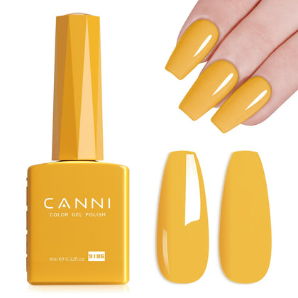CANNI 9ml Orangey Yellow Gel Nail Polish front view