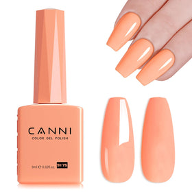 CANNI 9ml Pastel Pink Orange Gel Nail Polish bottle front view