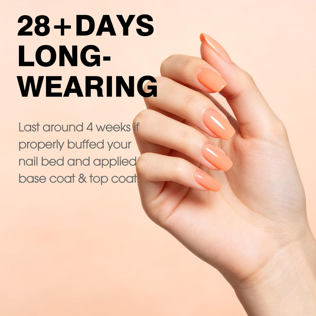 CANNI 9ml Pastel Pink Orange Gel Nail Polish packaging
