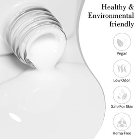 CANNI 9ml Pure White Gel Nail Polish brush detail