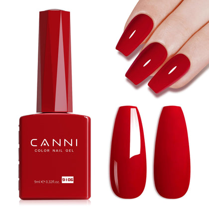 CANNI 9ml Red Gel Nail Polish front view