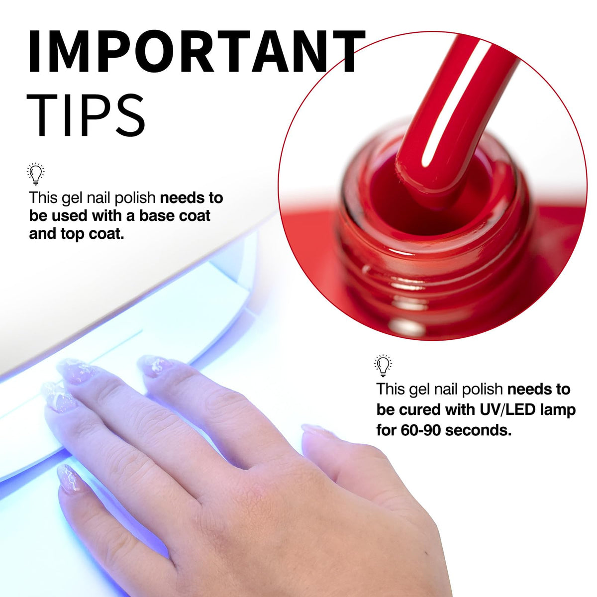 CANNI 9ml Red Gel Nail Polish packaging