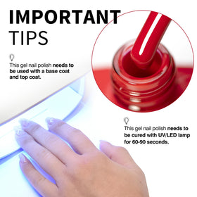 CANNI 9ml Red Gel Nail Polish packaging