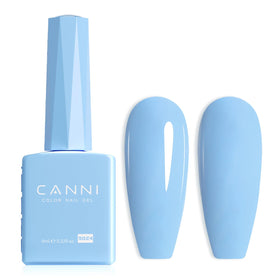 CANNI Baby Blue Gel Nail Polish front view in colour bottle