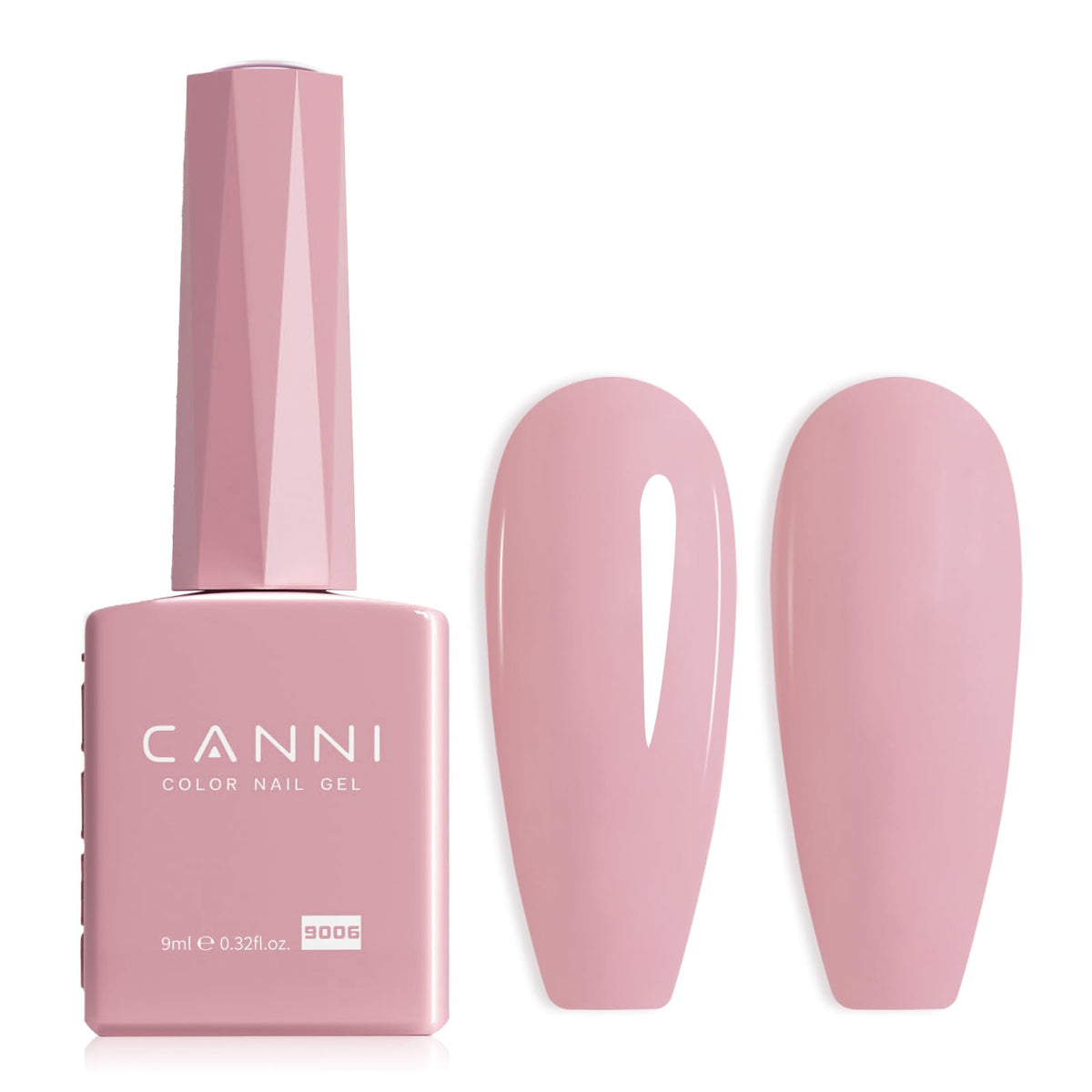 CANNI Baby Pink Gel Nail Polish front view in colour bottle