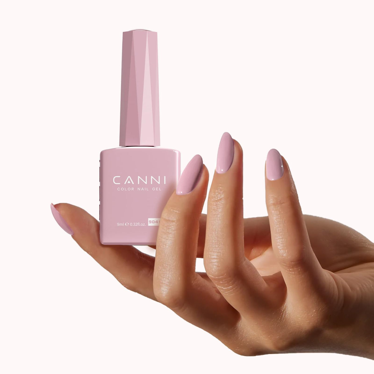 CANNI Baby Pink Gel Nail Polish in colour-coded bottle