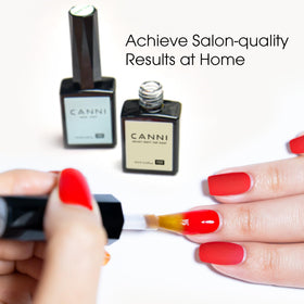 CANNI Base Coat application on nails