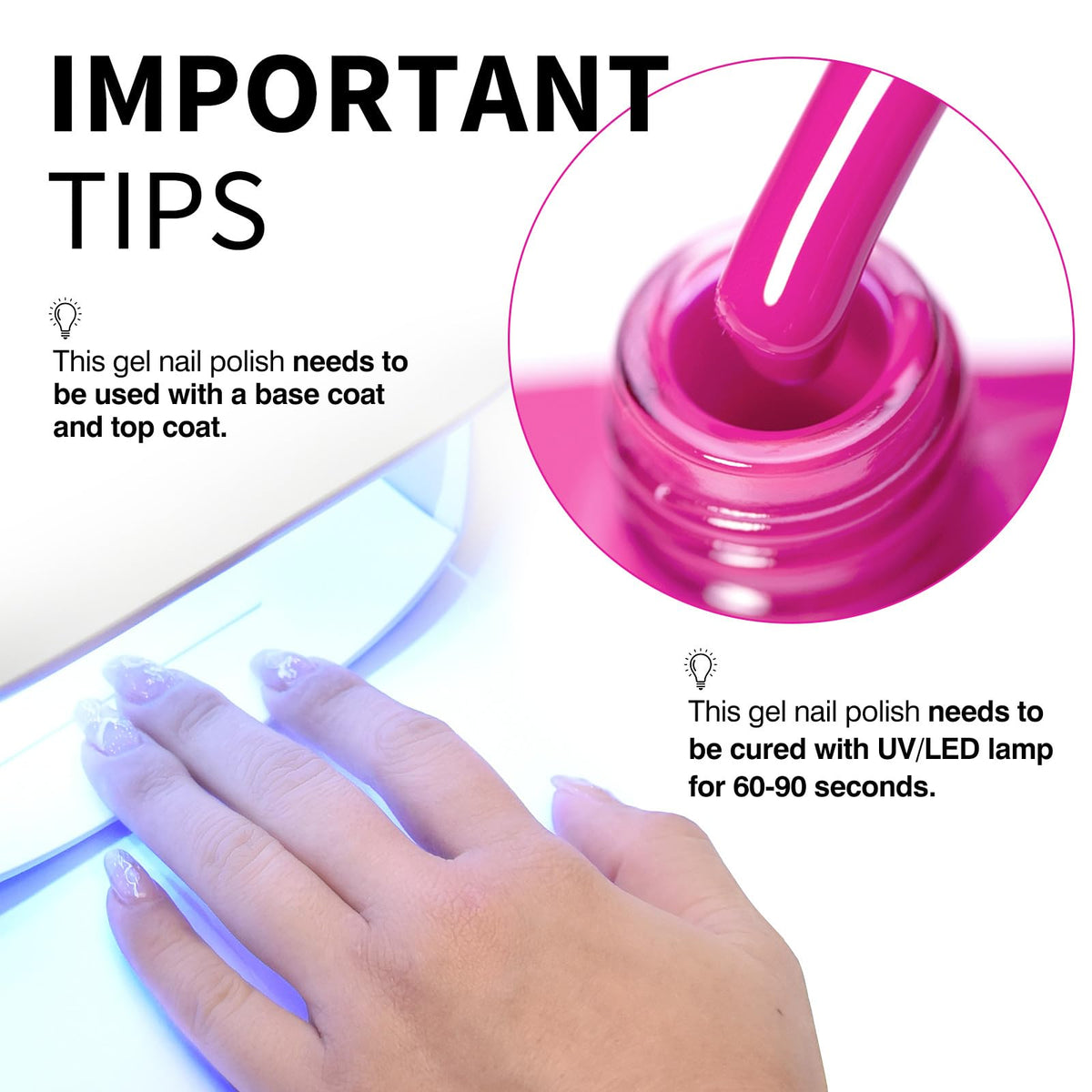 CANNI Bright Coral Pink Gel Nail Polish 9ml applied on nails